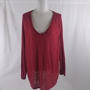 Red Plus Size Top 22/24W
